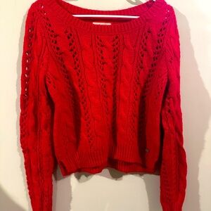 Red Hollister sweater